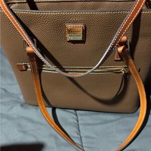 Dooney & Bourke Brown Leather Tote Bag NWOT
